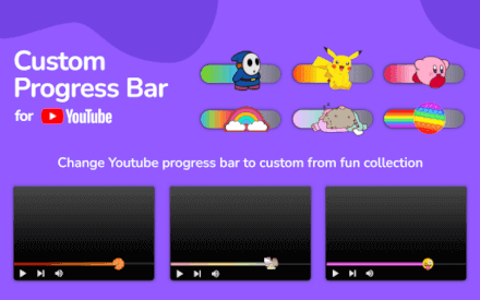 Custom Progress Bar for YouTube™