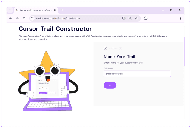 1. Enter a trail name (2–50 characters).