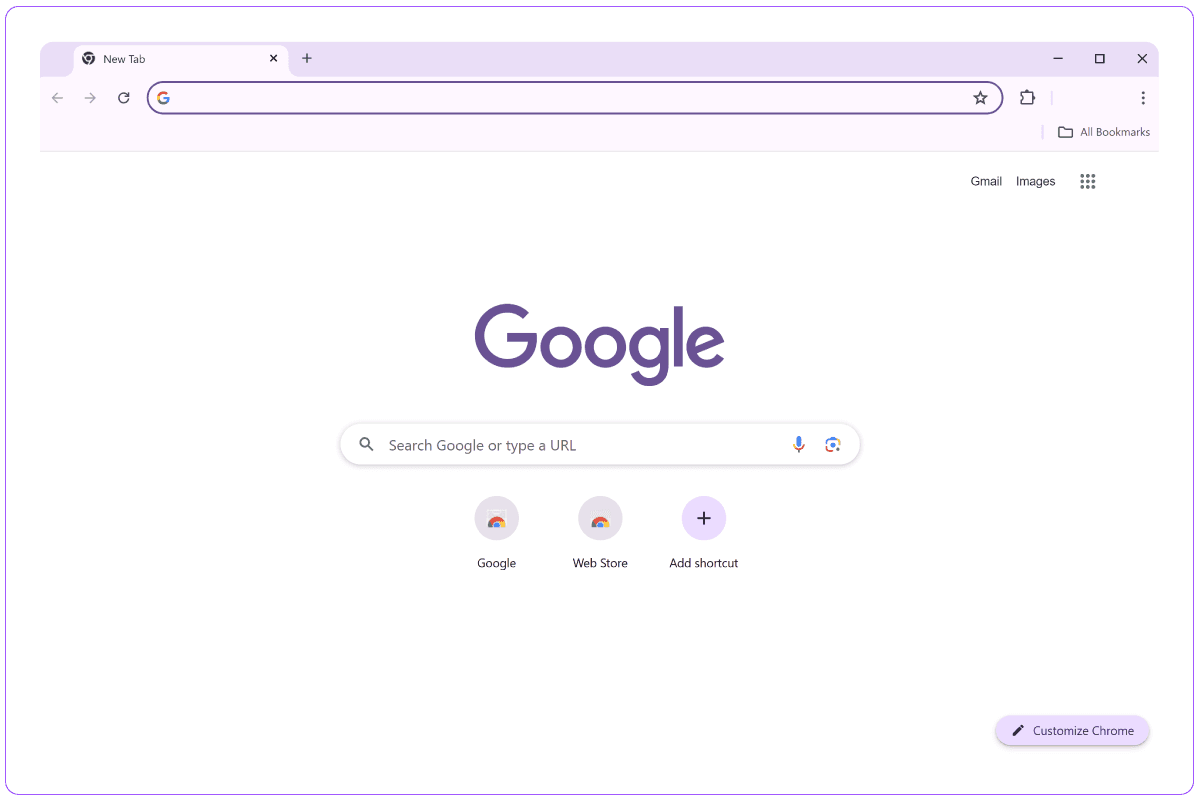 1. Open your web browser (for example, Google Chrome).