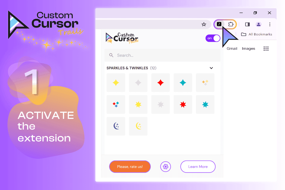 1. Custom Cursor menu