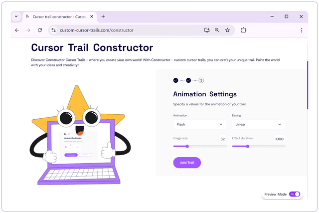 3. Click “Select Animation” and adjust parameters (optional).