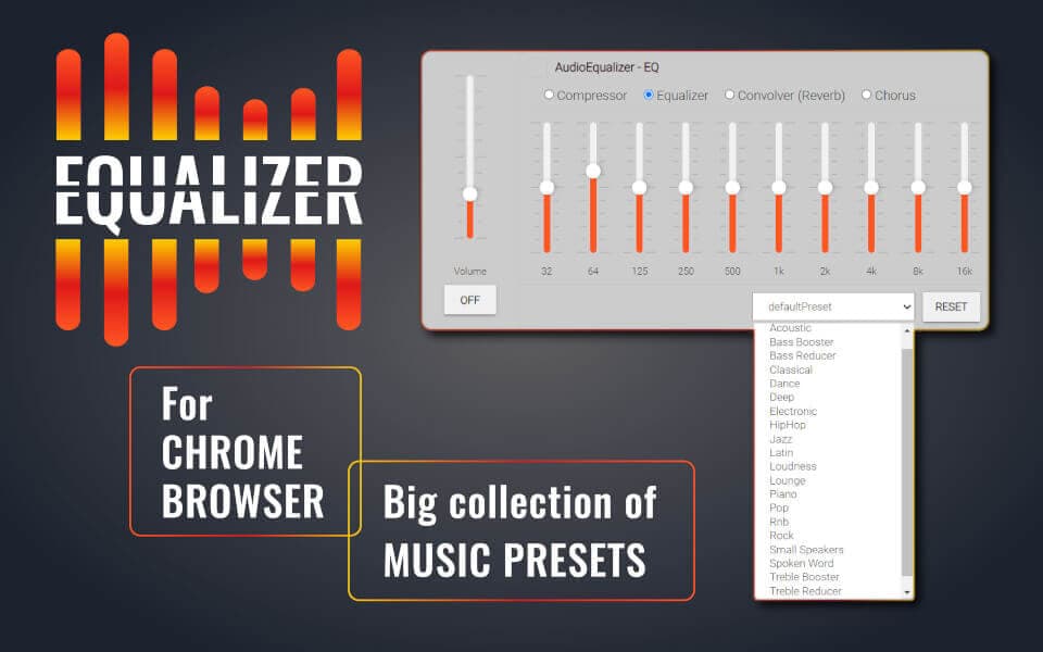 Equalizer for Chrome browser