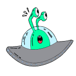 Alien UFO Eyes custom cursor trail