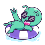 Alien Hovercraft Cursor Trail custom cursor trail
