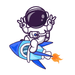 Cosmonaut Custom Cursor custom cursor trail
