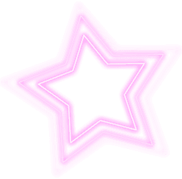 Pink Neon Star - Custom Cursor Trails