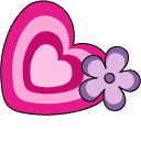 VSCO Pink Heart and Butterfly Cursor Trail custom cursor trail