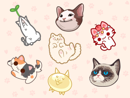 Милі котики: Cursor Trail Collection