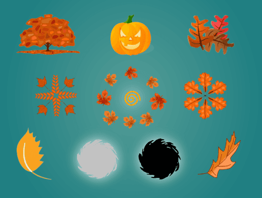 Autumn Breeze: Cursor Trail Collection