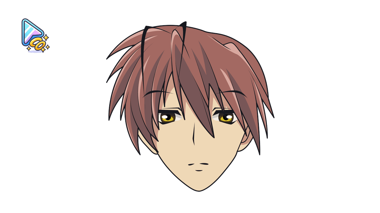 Akio Furukawa Anime Cursor Trail with Croissant custom cursor trail