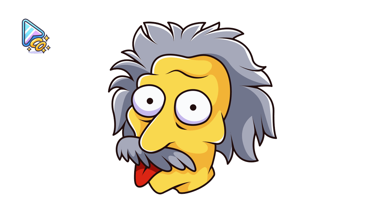 Einstein Simpsons Cursor Trail custom cursor trail