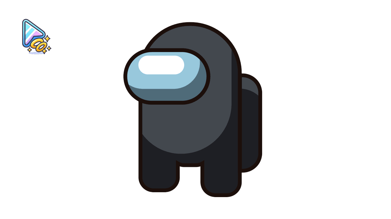 Custom Cursor Trail for Among Us - Black Character custom cursor trail