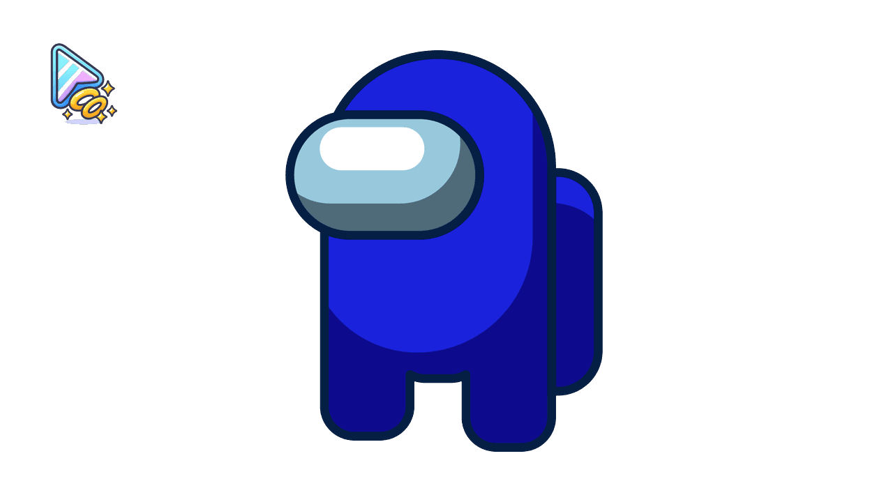Custom Cursor Trail for Among Us in Blue custom cursor trail
