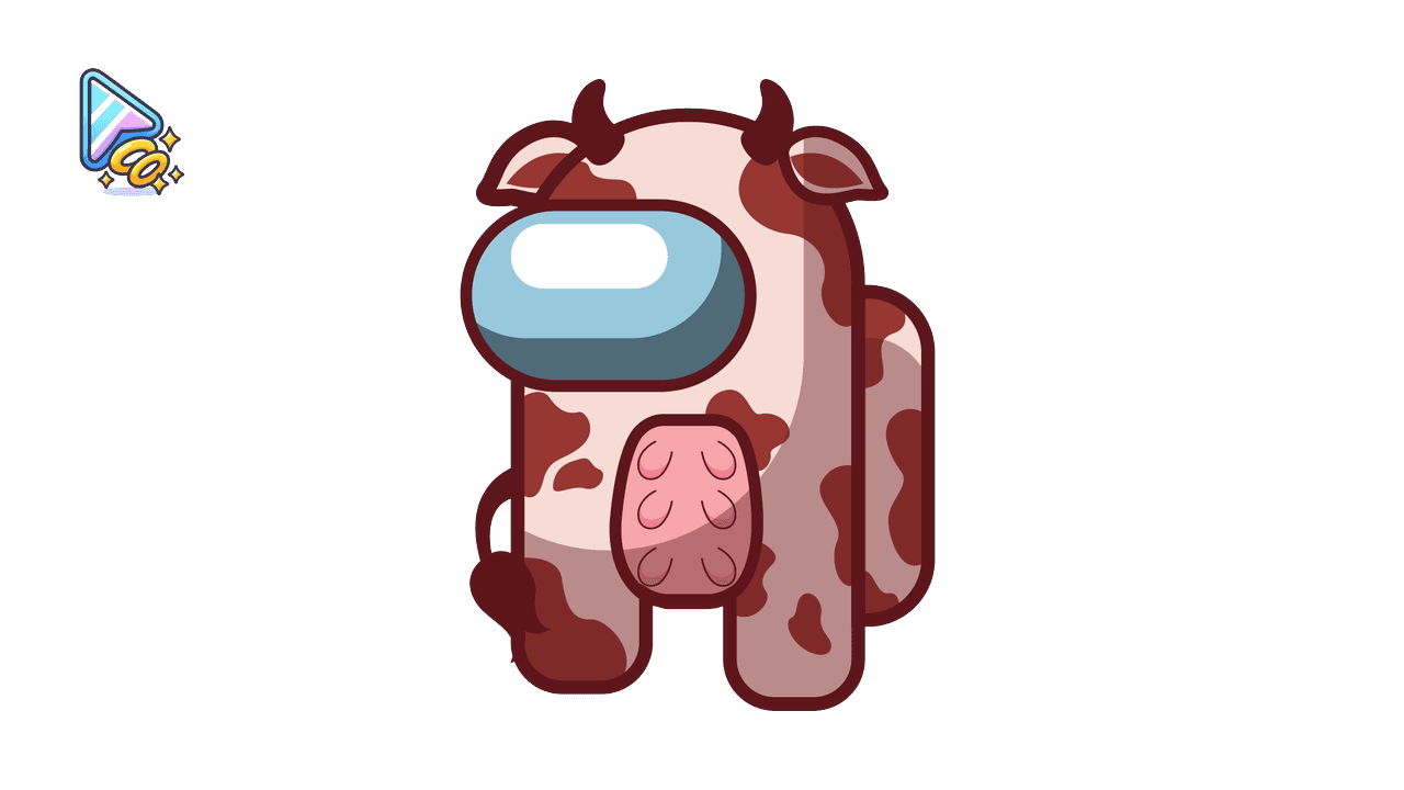 Among Us Funny Cow Custom Cursor Trail custom cursor trail