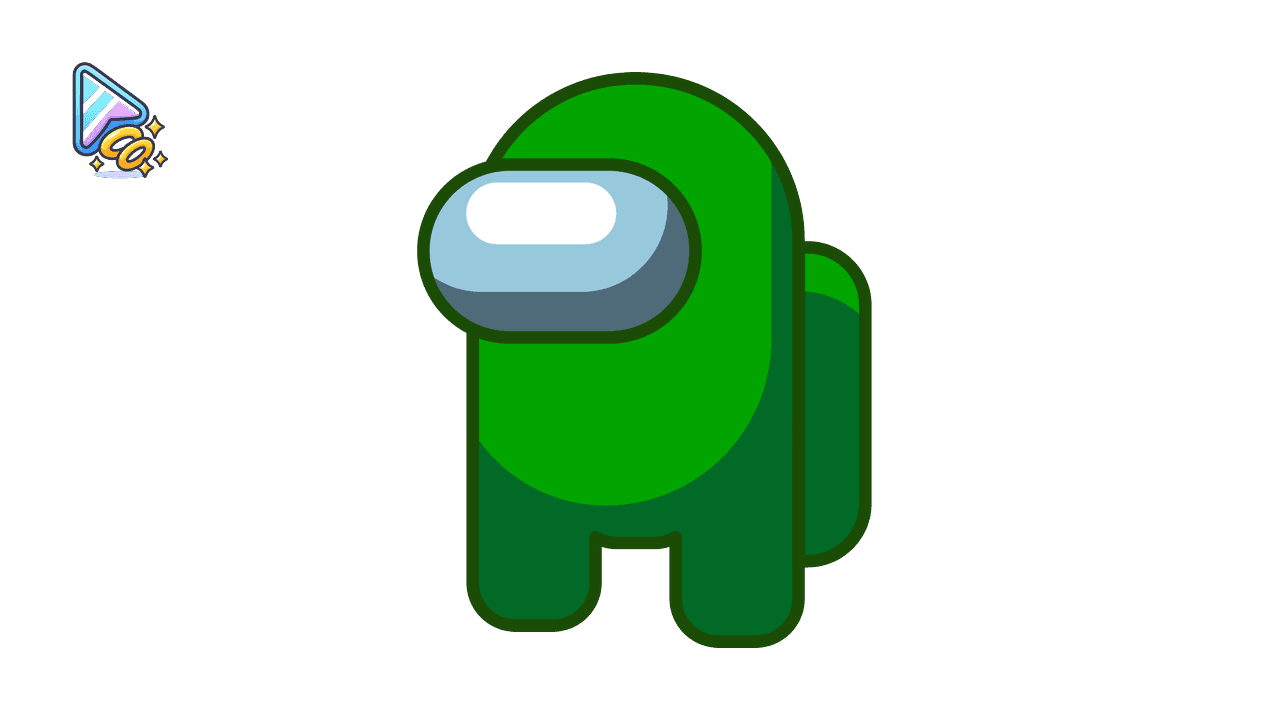 Among Us Custom Cursor Trail - Green Character custom cursor trail