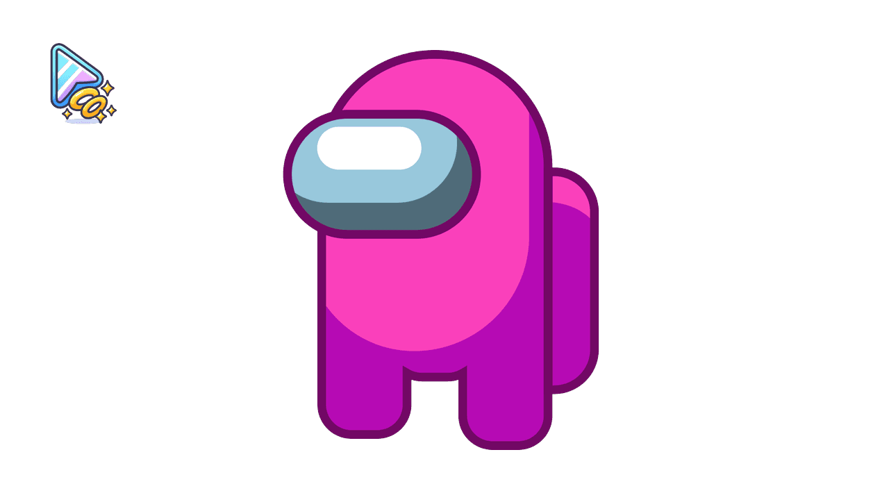 Pink Character Cursor Trail for Among Us custom cursor trail