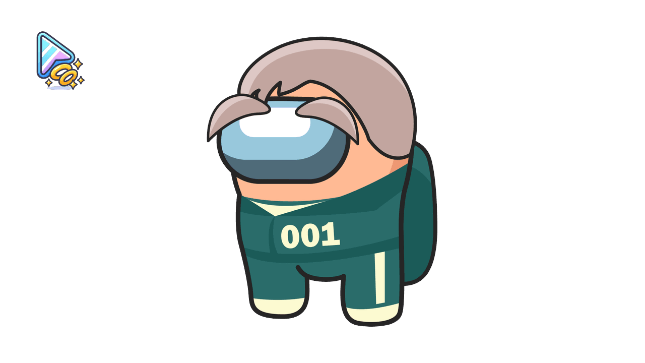 Among Us Oh Il-Nam Character Cursor Trail custom cursor trail