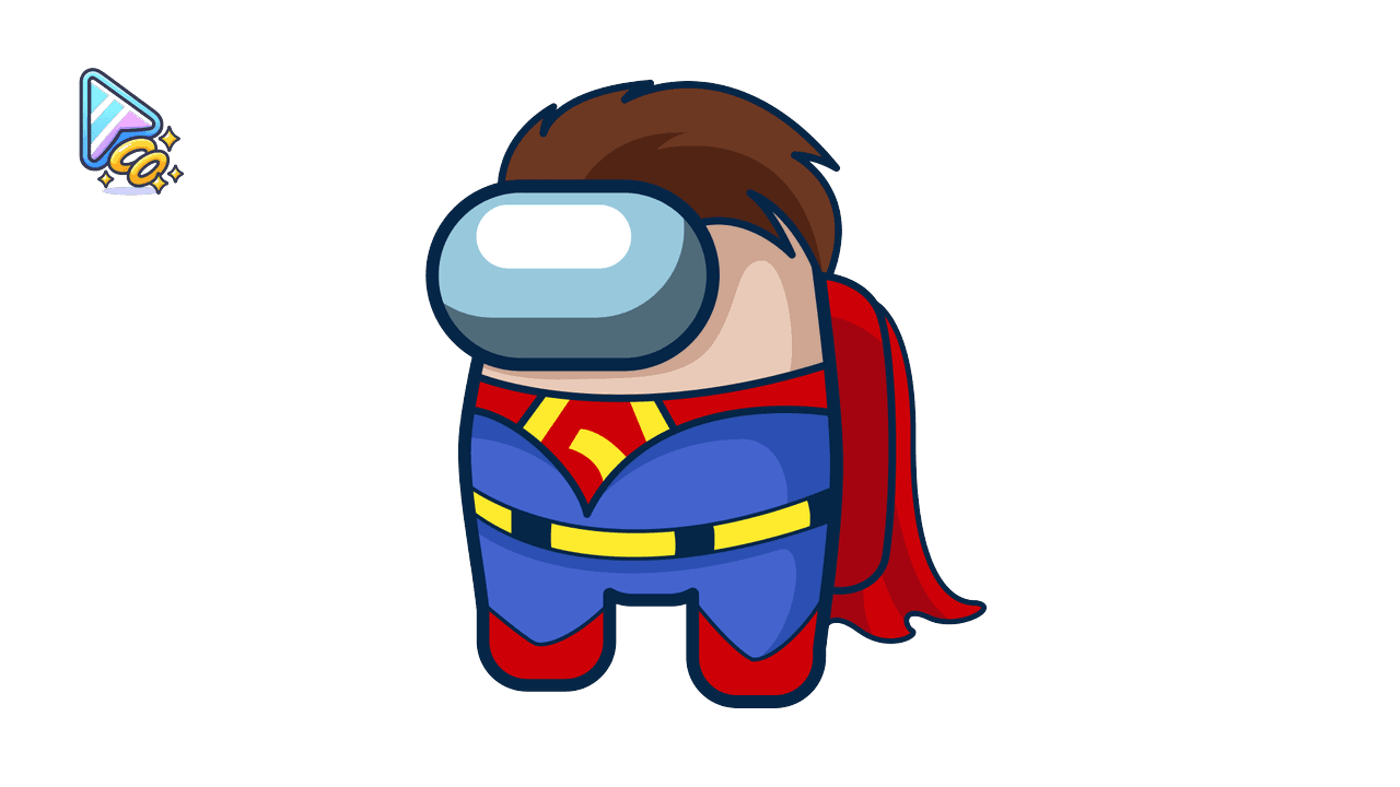 Superman Custom Cursor Trail for Among Us custom cursor trail