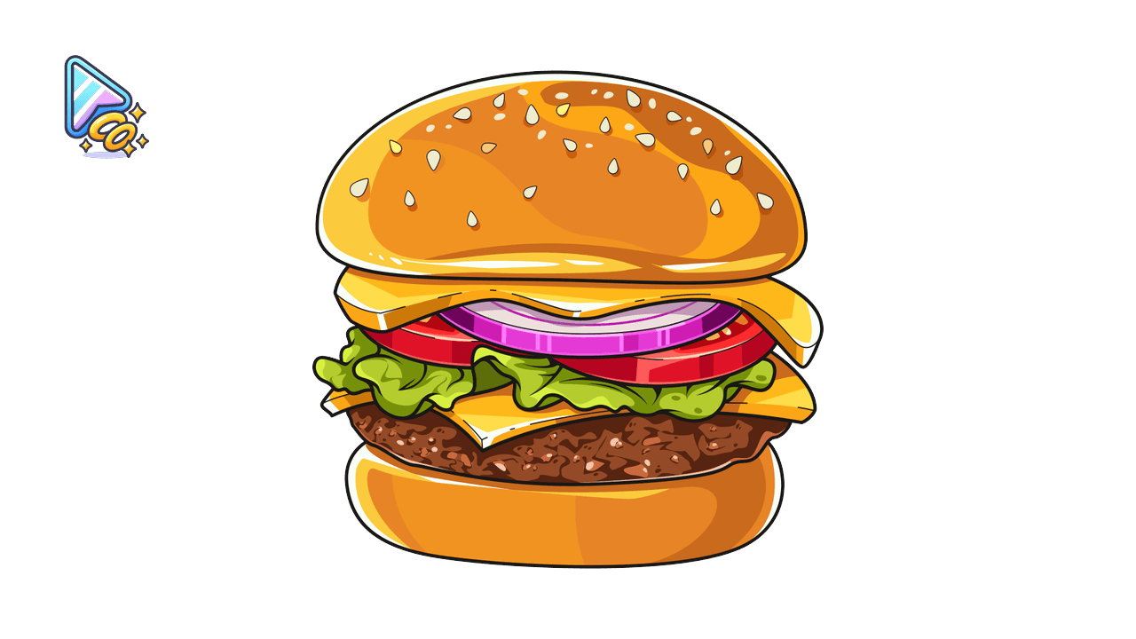 Big N Cursor Trail with French Fries custom cursor trail