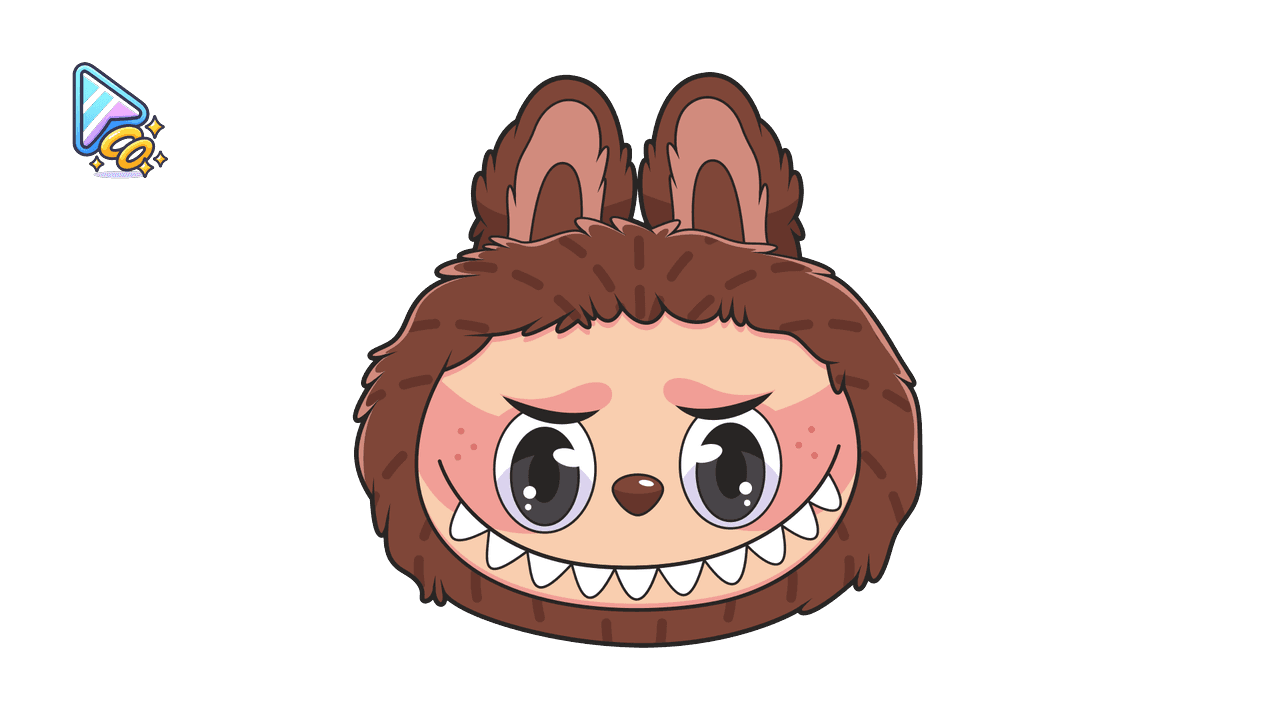 Brown Labubu Cursor Trail for Chrome custom cursor trail