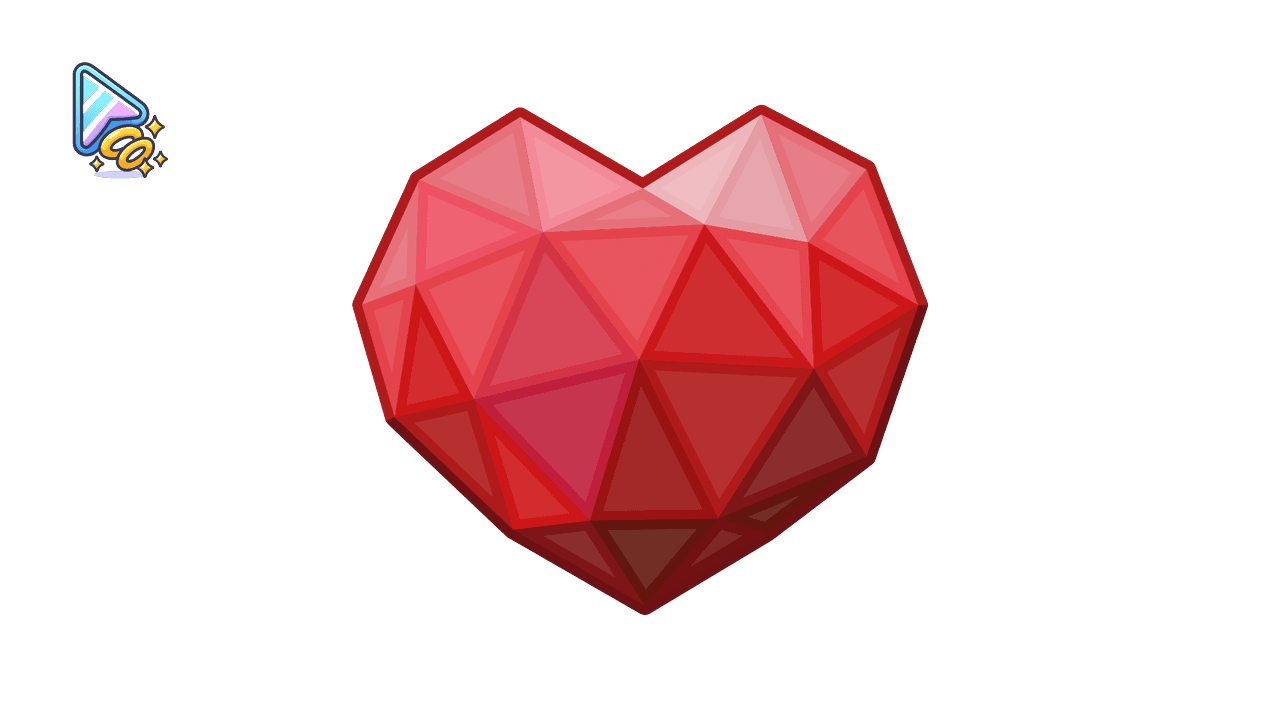 Diamond Heart Cursor Trail for Chrome and Edge custom cursor trail
