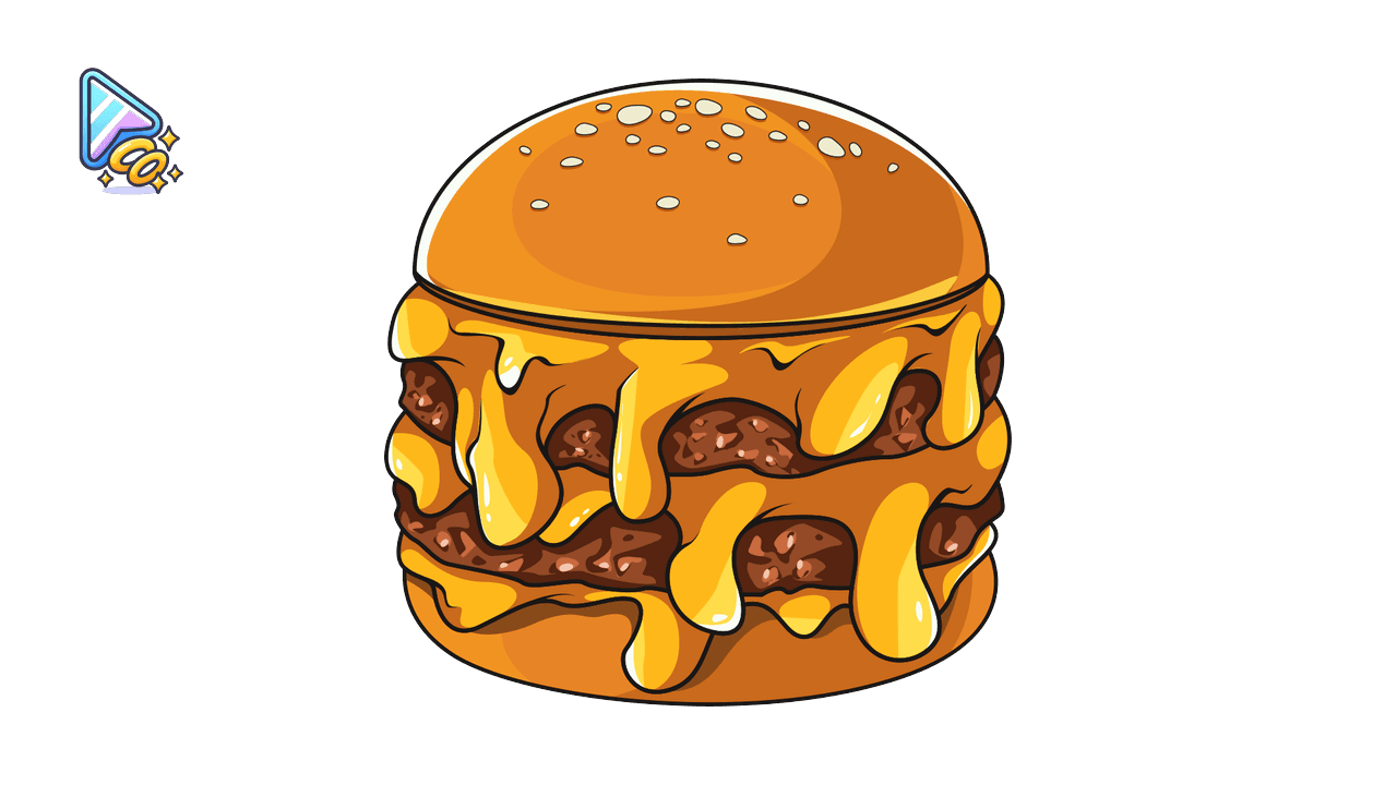 Double Cheeseburger and Pepsi Cursor Trail custom cursor trail