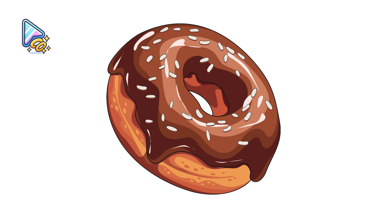 Doughnut Iced Mocha Cursor Trail custom cursor trail