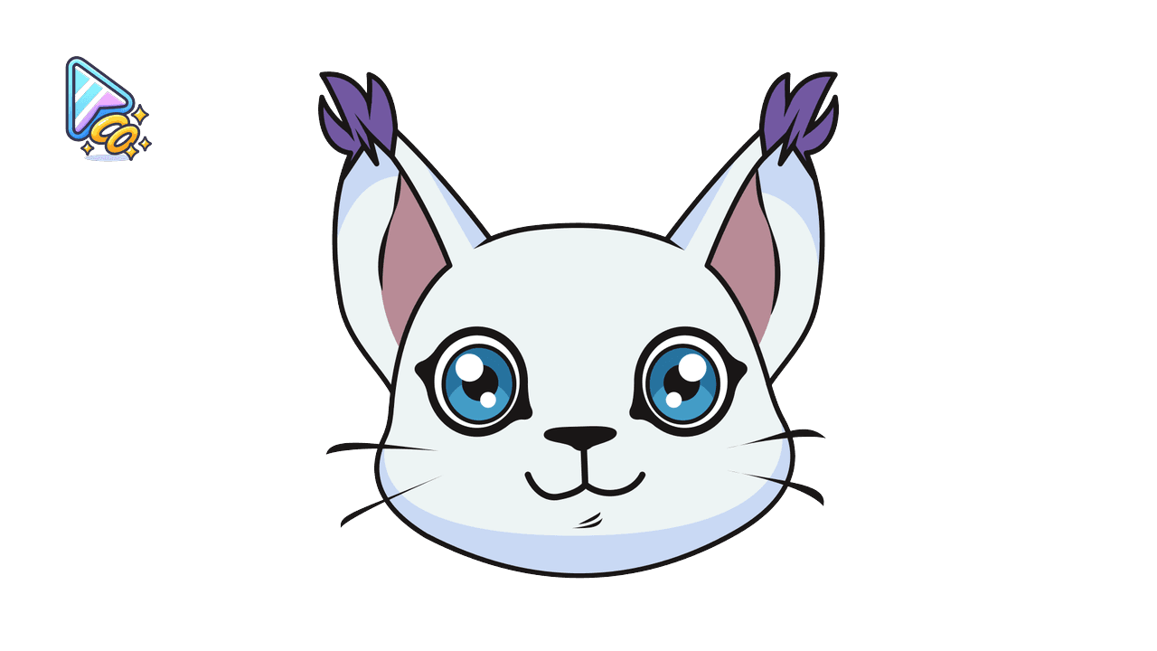 Cute Gatomon Cursor Trail custom cursor trail