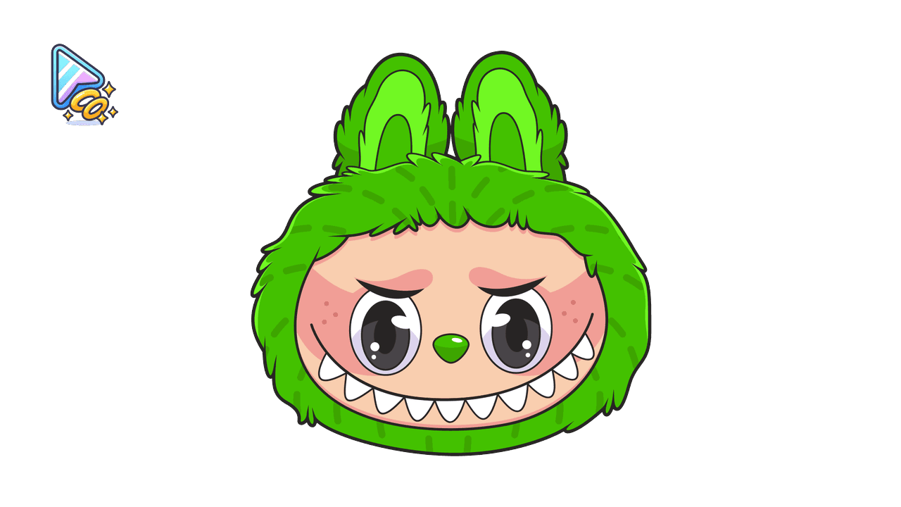Green Labubu Cursor Trail custom cursor trail