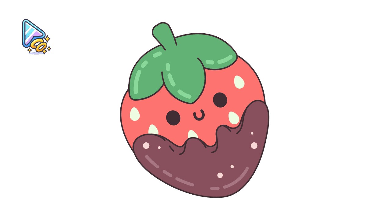 Kawaii Cursor Trail Banana & Strawberry Delight custom cursor trail