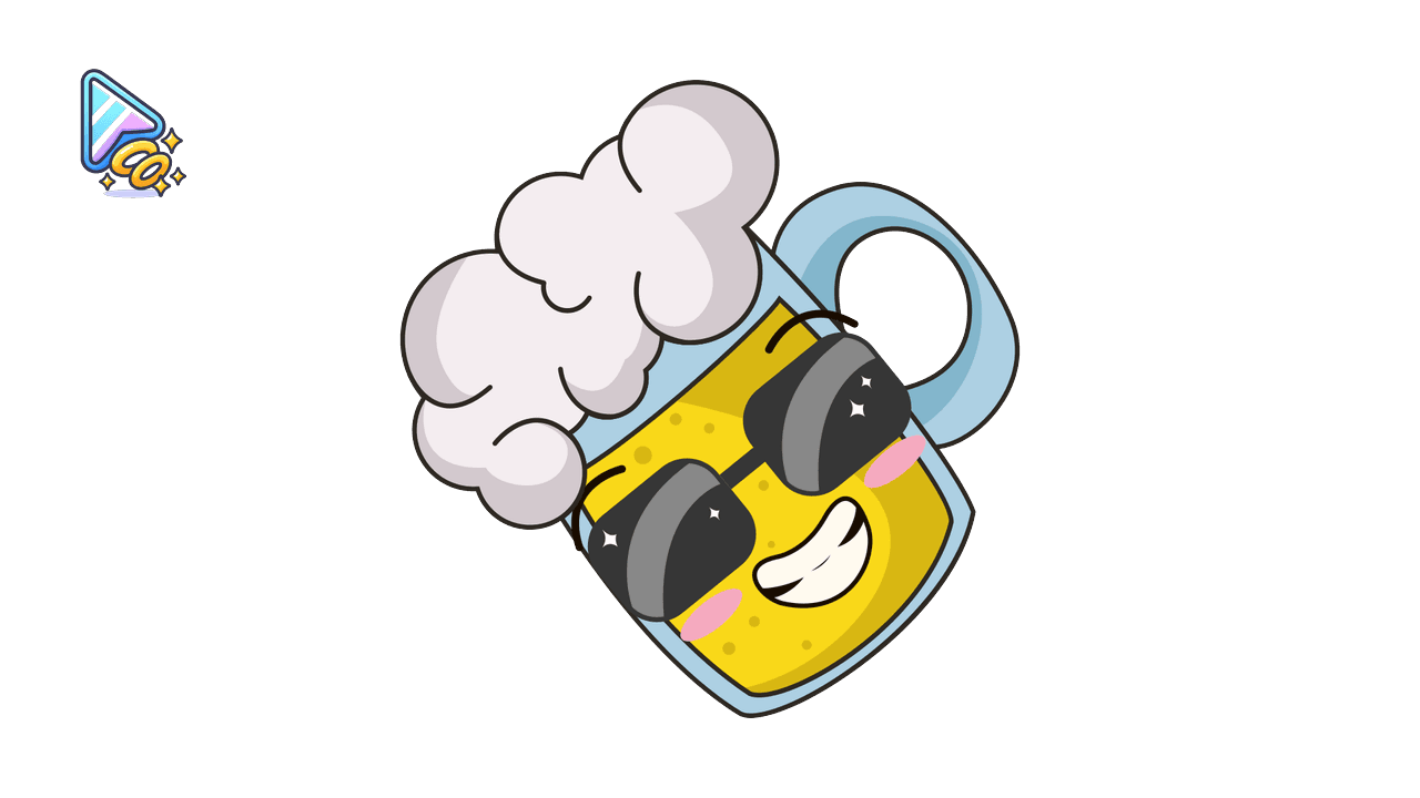 Kawaii Custom Cursor Trail - Shrimp Beer Theme custom cursor trail