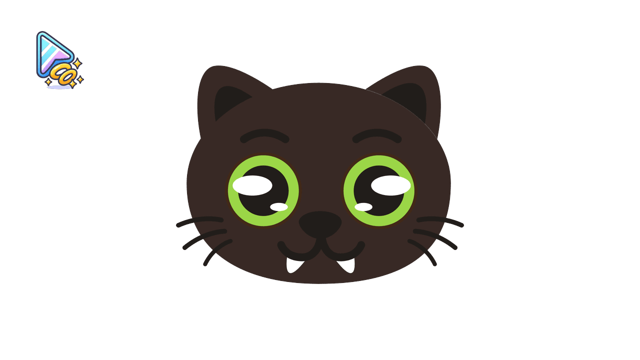 Kawaii Cursor Trail Black Cat custom cursor trail