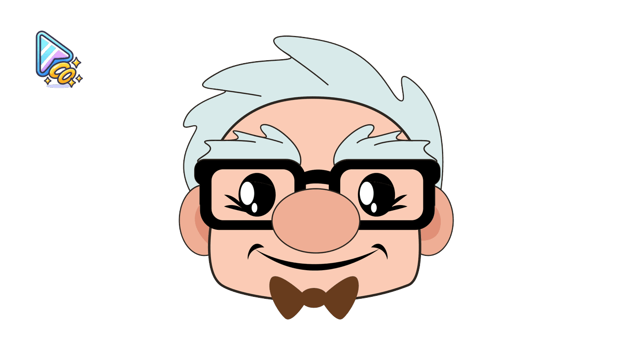 Custom Cursor Trail - Kawaii Carl Fredricksen custom cursor trail