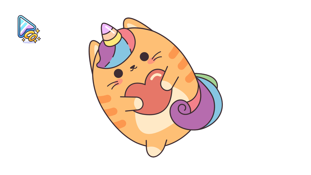 Kawaii Cat Unicorn Cursor Trail custom cursor trail