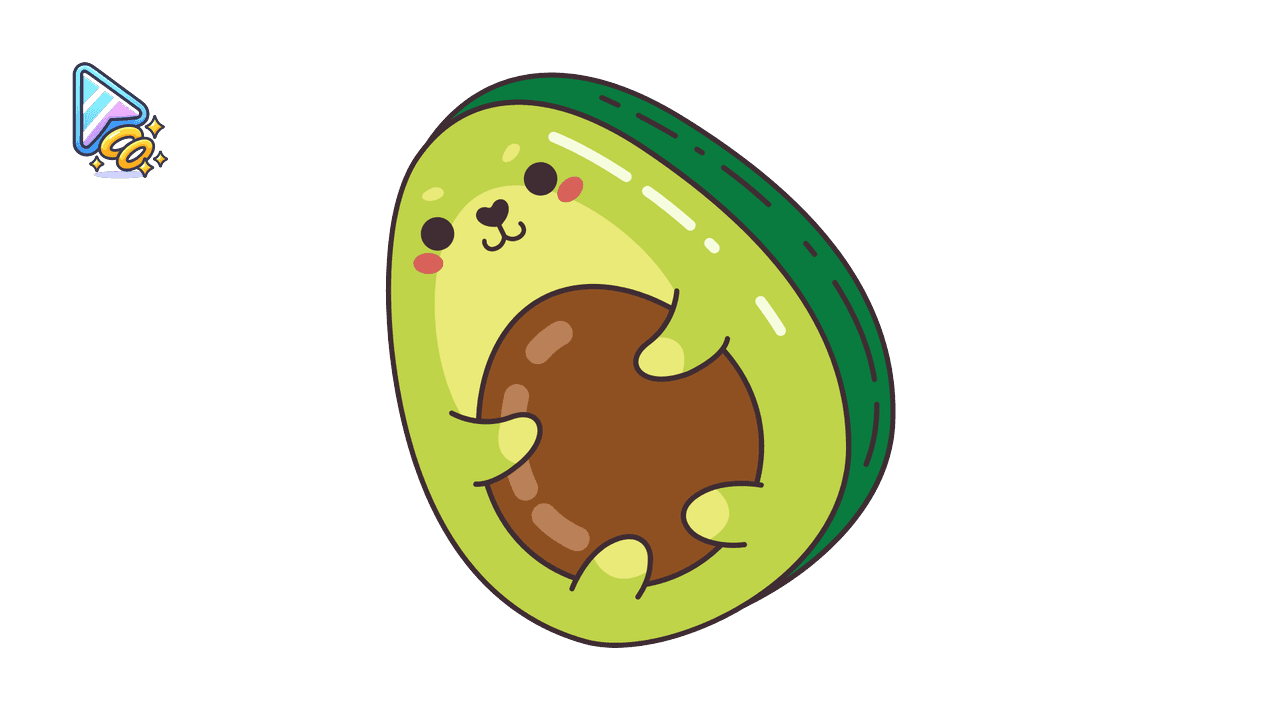 Cute Avocado Cursor Trail custom cursor trail