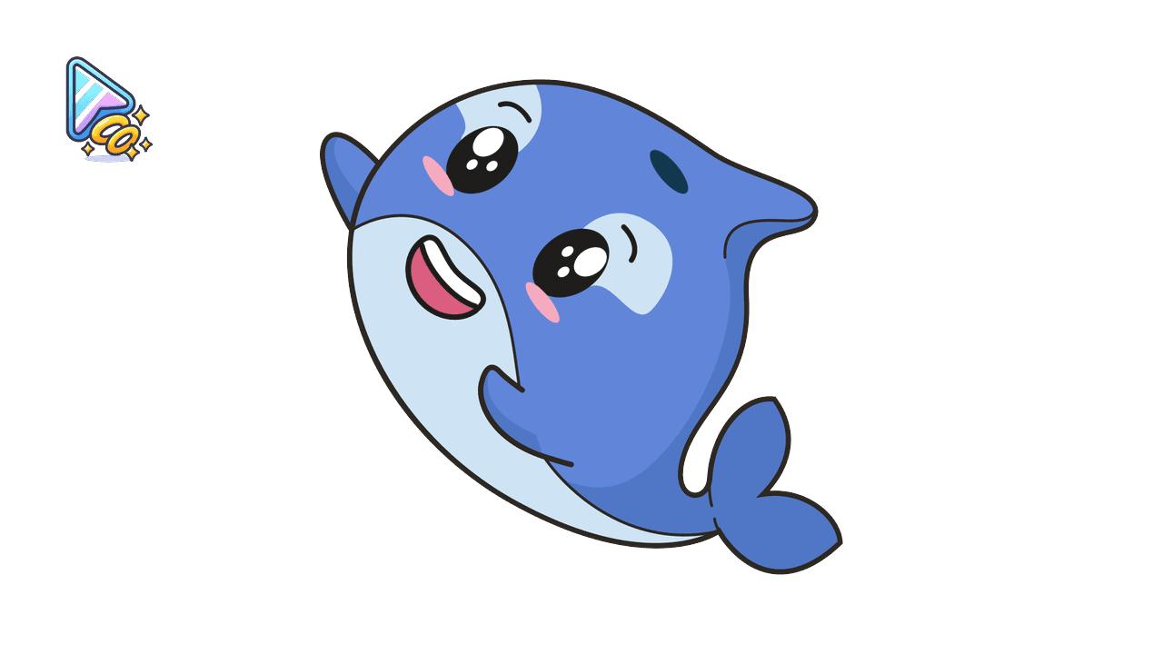 Cute Dolphin Trail Cursor custom cursor trail