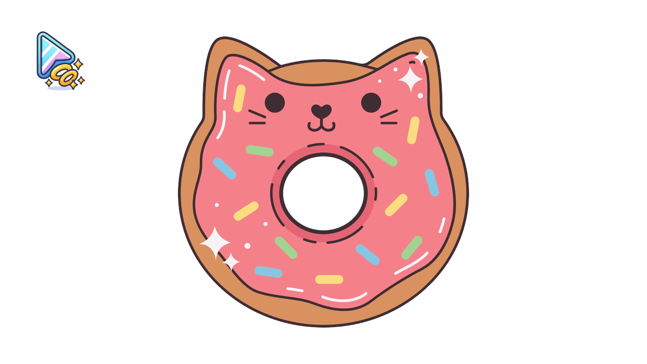 Kawaii Donut & Ice Cream Trail custom cursor trail