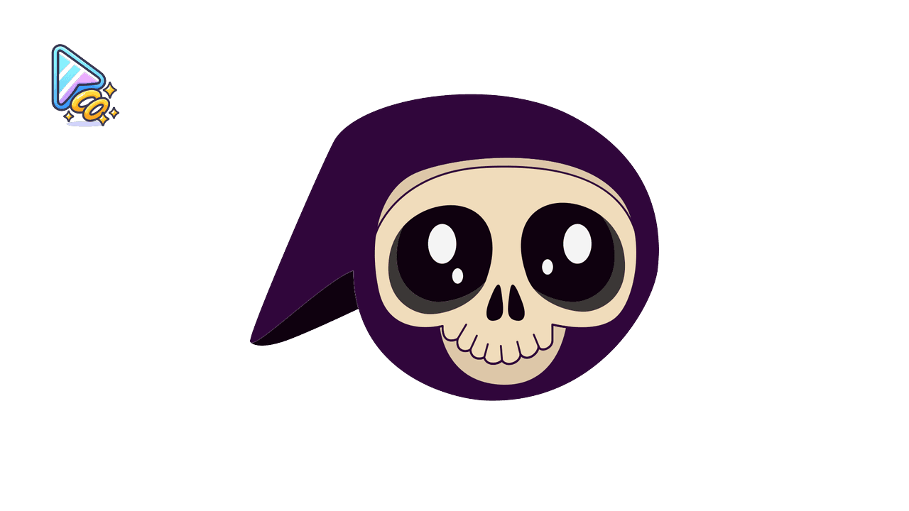 Kawaii Grim Reaper Cursor Trail custom cursor trail