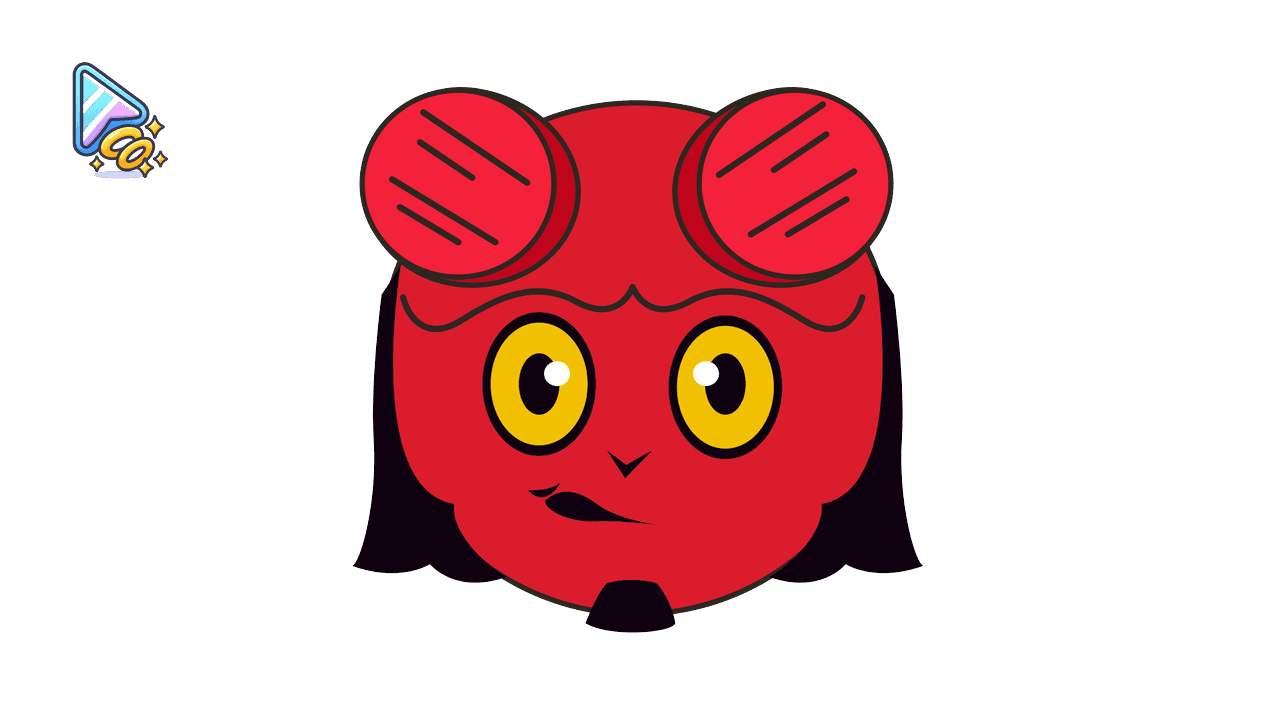Kawaii Hellboy Cursor Trail custom cursor trail