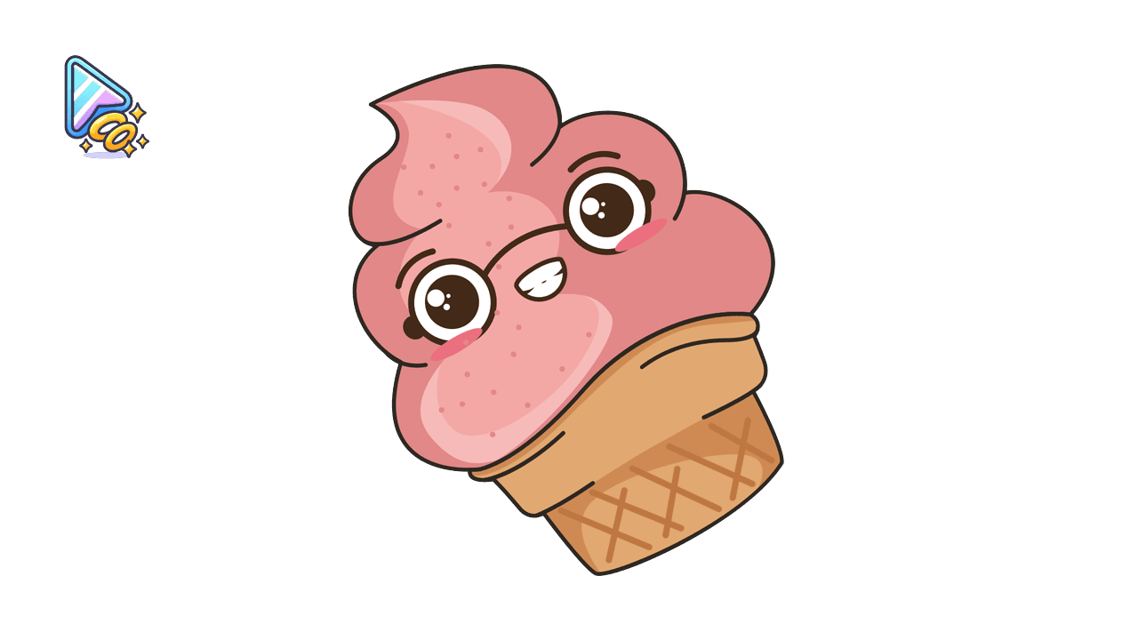 Kawaii Ice Cream Custom Cursor Trail for Chrome custom cursor trail