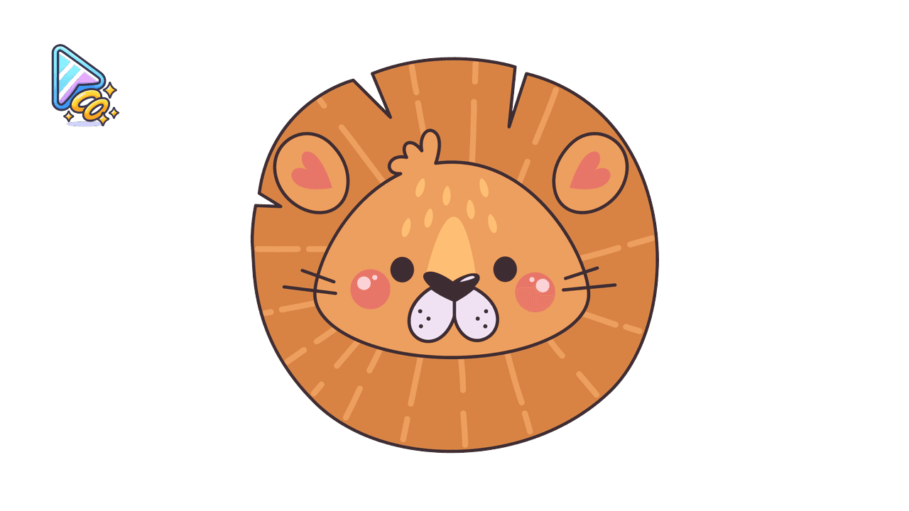 Kawaii Lion & Rainbow Cursor Trail custom cursor trail