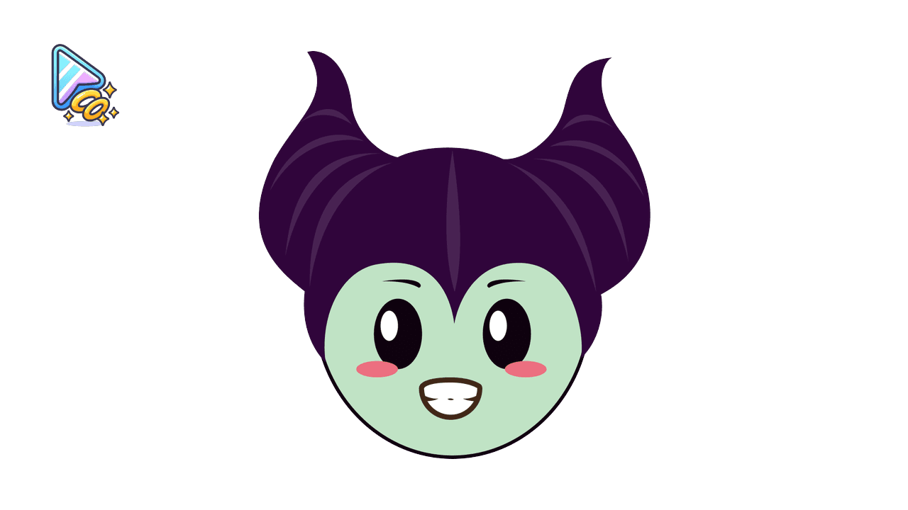 Kawaii Maleficent Cursor Trail custom cursor trail