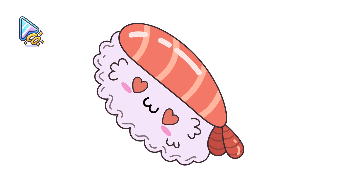 Adorable Sushi Cursor Trail custom cursor trail