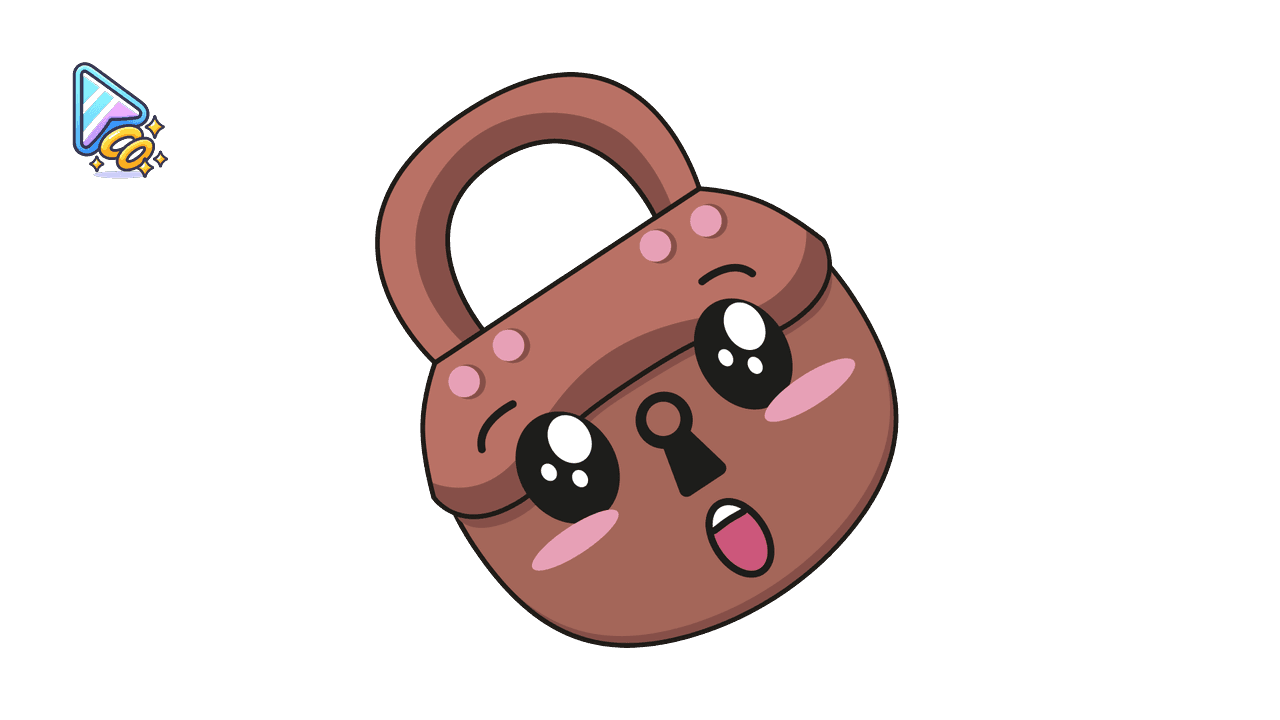 Kawaii Padlock Cursor Trail custom cursor trail