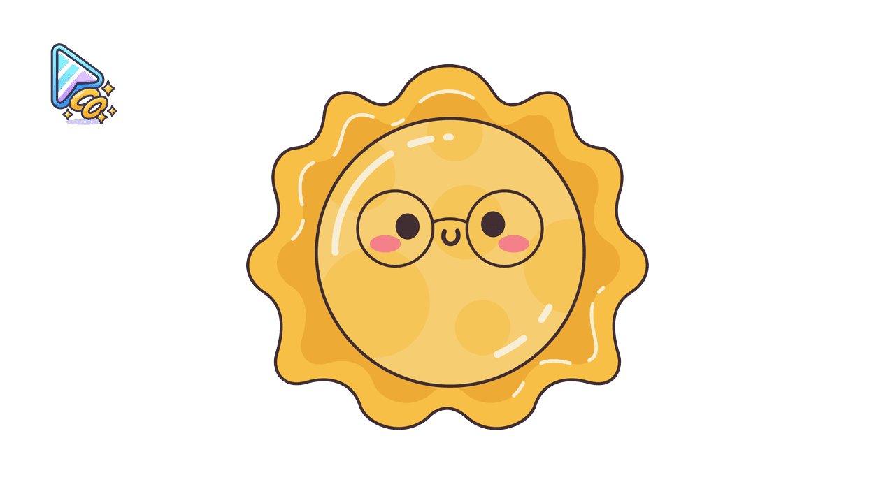 Kawaii Cursor Trail - Sun and Stars Theme custom cursor trail