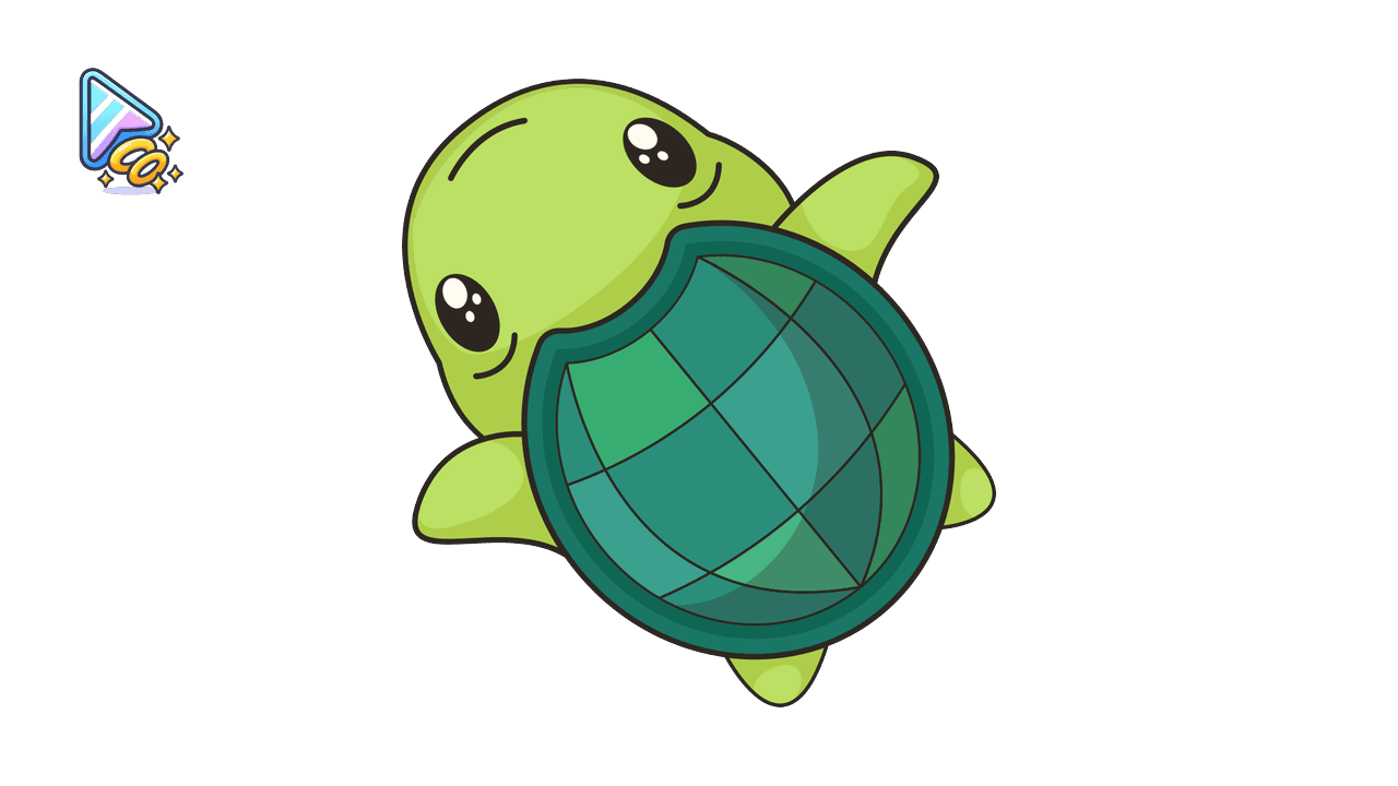 Kawaii Turtle Trail Cursor Effect custom cursor trail