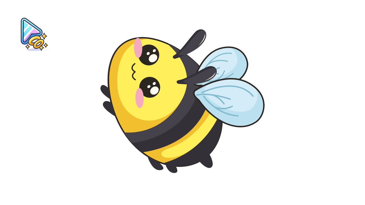 Kawaii Wasp Cursor Trail custom cursor trail