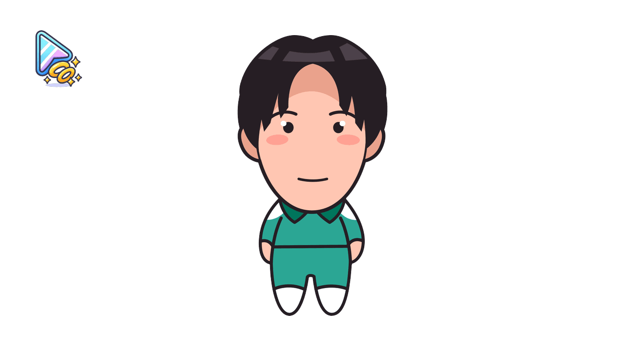Squid Game Lee Myung-gi Cursor Trail for Chrome custom cursor trail