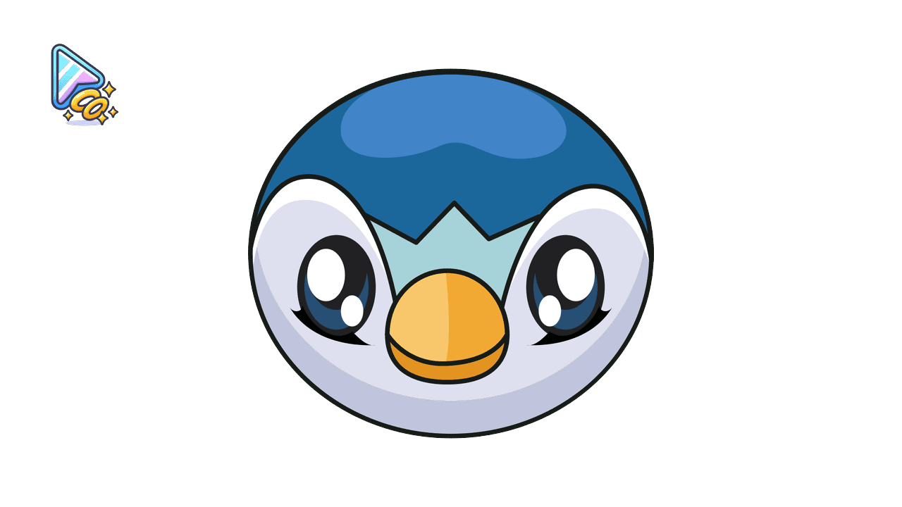 Piplup Cursor Trail - Penguin Pokémon custom cursor trail