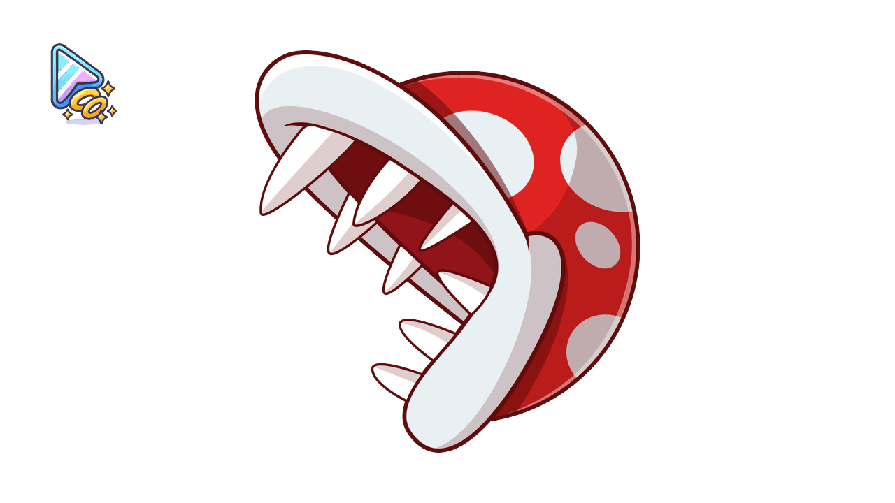 Piranha Plant Custom Cursor Trail custom cursor trail